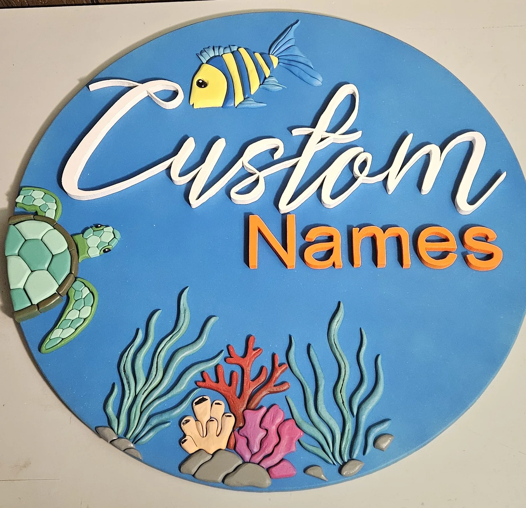 Custom Underwater Name Sign