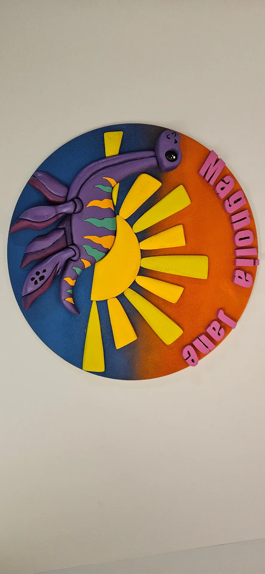Custom Sunburst Octopus Art