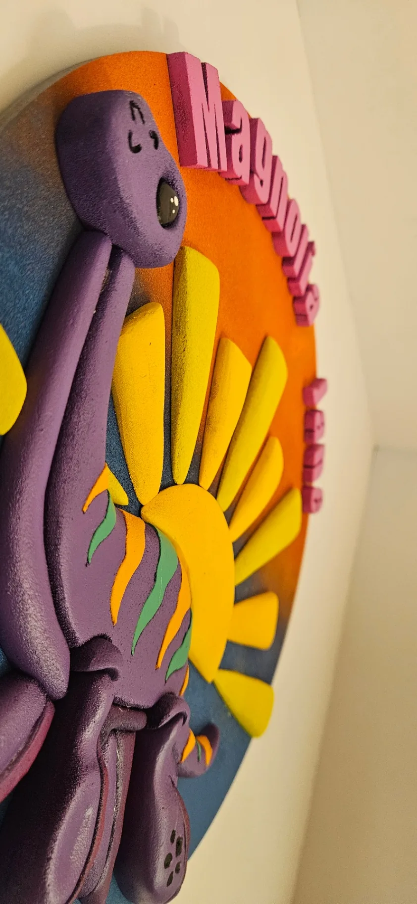 Custom Sunburst Octopus Art
