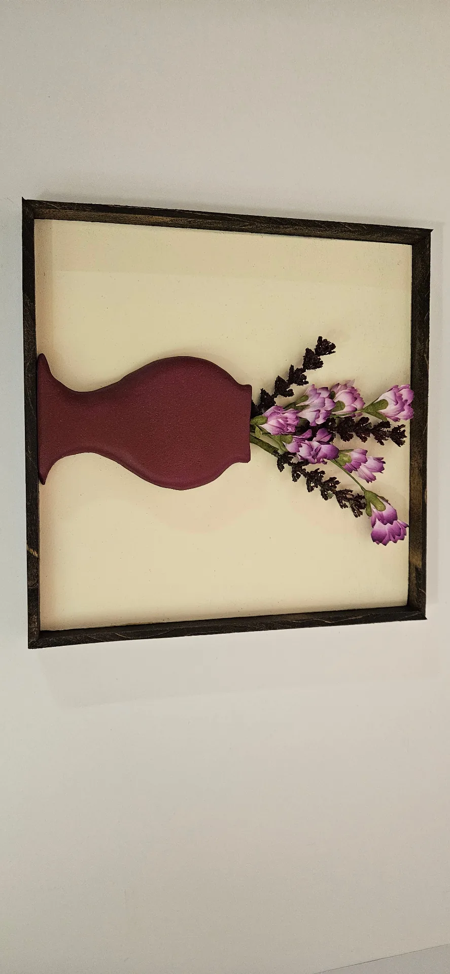 Vase & Flowers Scroll Saw Art